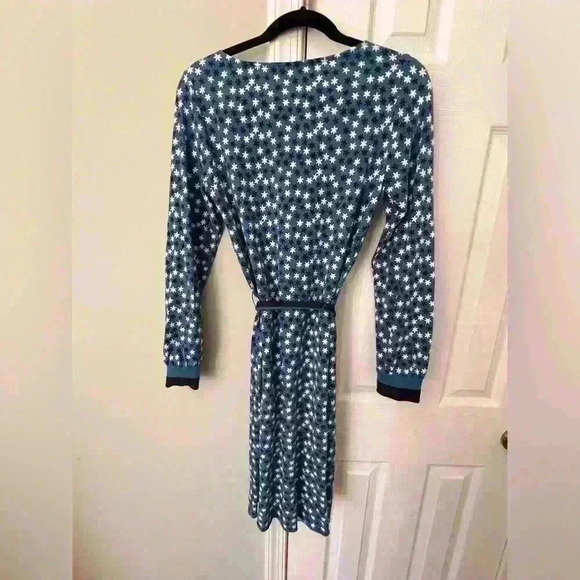 Boden Women’s 8R Blue Star Dress with tie sash - Picture 2 of 4